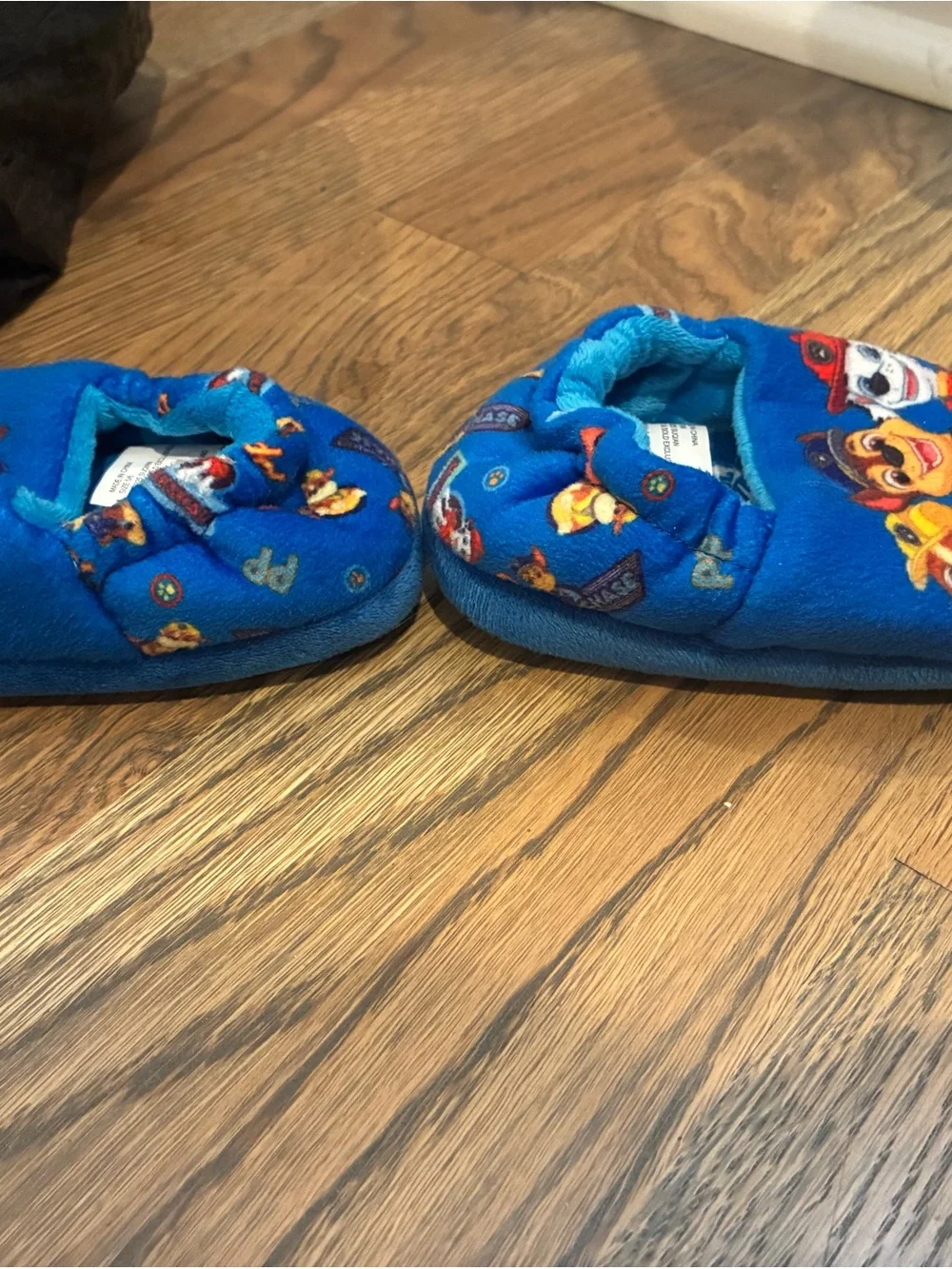 Paw Patrol Blue Plush Slip-On Kids One-Piece Slippers